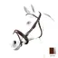 Equipe No Stress Rolled Flash Bridle with Reins BR57-Brown